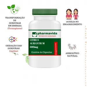 Citrus Aurantium 500mg 60 cápsulas