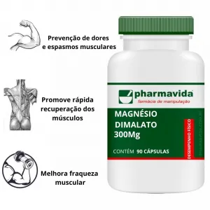 Magnésio Dimalato 300mg 90 Cápsulas