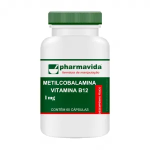 Metilcobalamina (Vitamina B12) 1mg 60 cápsulas